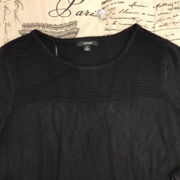 Alfani Ribbed Tunic Sweater - Picture 5 of 7